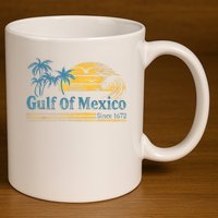 Gulf Of Mexico 11oz C Handle Ceramic Mug