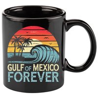 Gulf Of Mexico Forever Wave Surfing Tropical 11oz C Handle Ceramic Mug