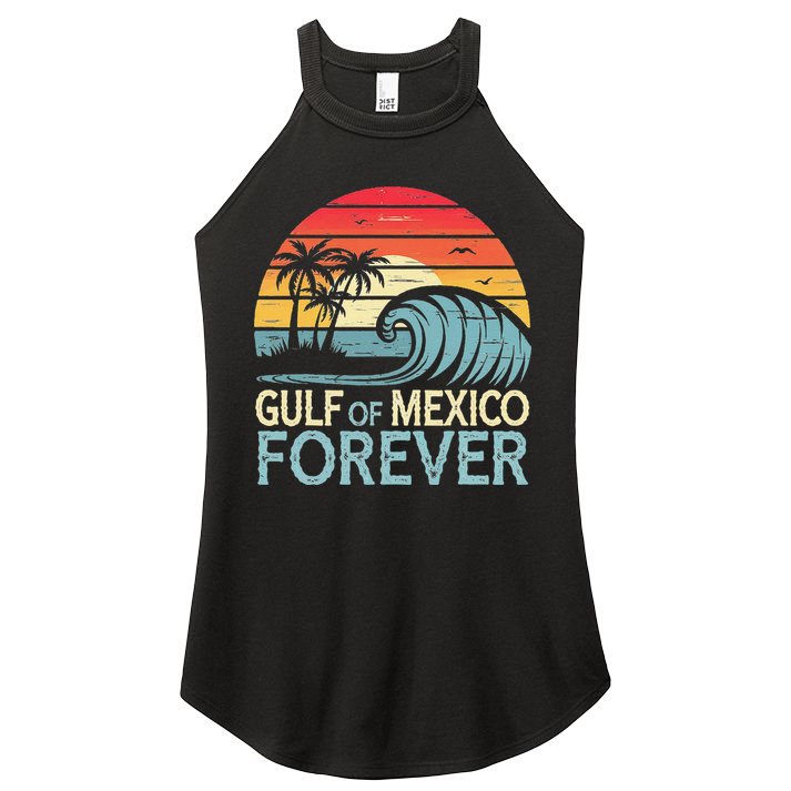 Gulf Of Mexico Forever Wave Surfing Tropical Women's Perfect Tri Rocker Tank