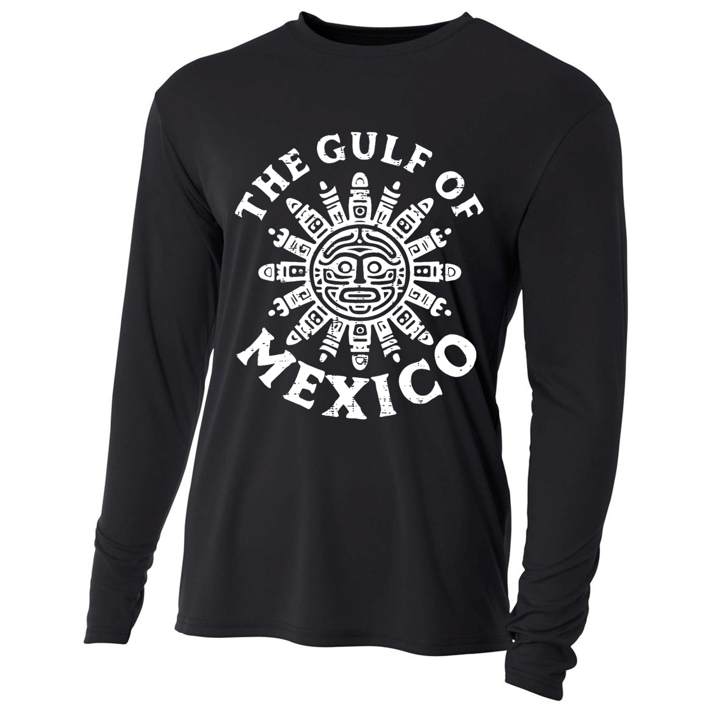 Gulf Of Mexico Mexican Gulfo De Mexican Cooling Performance Long Sleeve Crew