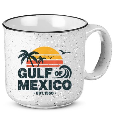Gulf Of Mexico Est. 1550 Tropical Beach Travel Souvenir 15oz Campfire Ceramic Mug