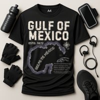 Gulf Of Mexico 1672 Historic Map Golfo De MéXico Estd. 1672 Cooling Performance Crew T-Shirt