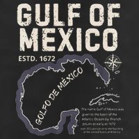 Gulf Of Mexico 1672 Historic Map Golfo De MéXico Estd. 1672 Adult Drive Performance Visor