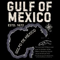 Gulf Of Mexico 1672 Historic Map Golfo De MéXico Estd. 1672 Drawstring Bag