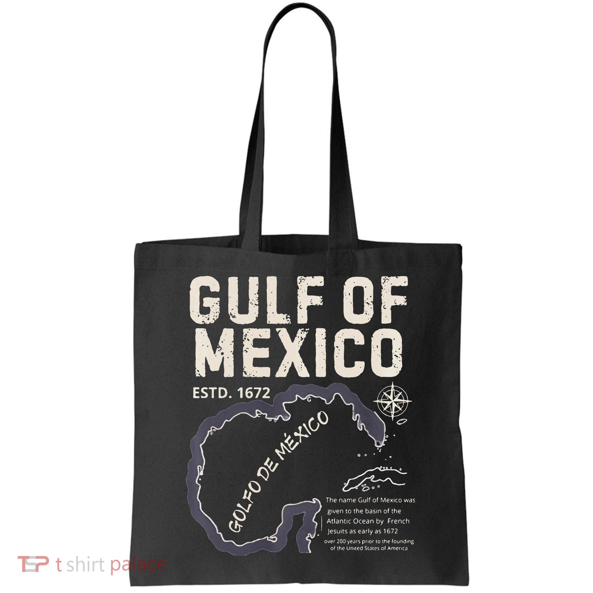 Gulf Of Mexico 1672 Historic Map Golfo De MéXico Estd. 1672 Bag