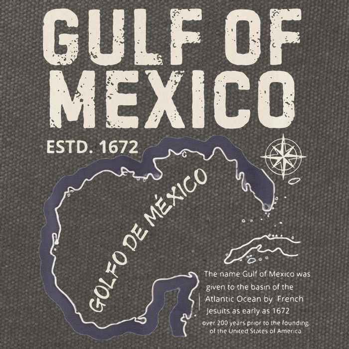 Gulf Of Mexico 1672 Historic Map Golfo De MéXico Estd. 1672 Cotton Canvas Backpack