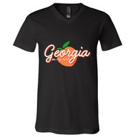 Georgia On My Mind Vacation Souvenir V-Neck T-Shirt