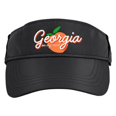 Georgia On My Mind Vacation Souvenir Adult Drive Performance Visor