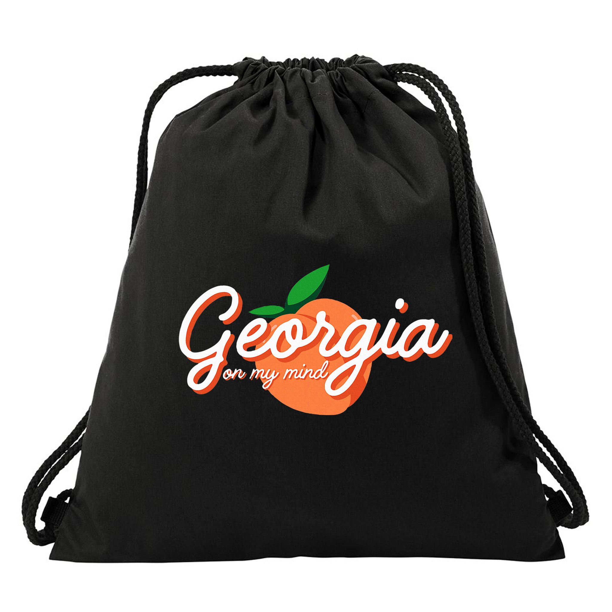 Georgia On My Mind Vacation Souvenir Drawstring Bag