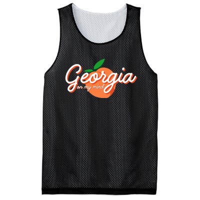 Georgia On My Mind Vacation Souvenir Mesh Reversible Basketball Jersey Tank