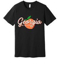 Georgia On My Mind Vacation Souvenir Premium T-Shirt