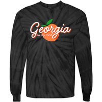 Georgia On My Mind Vacation Souvenir Tie-Dye Long Sleeve Shirt