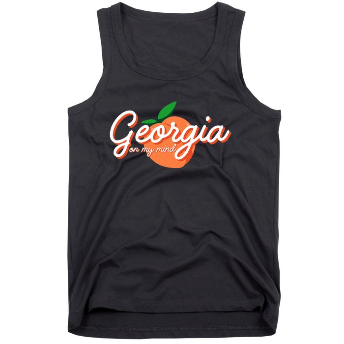 Georgia On My Mind Vacation Souvenir Tank Top