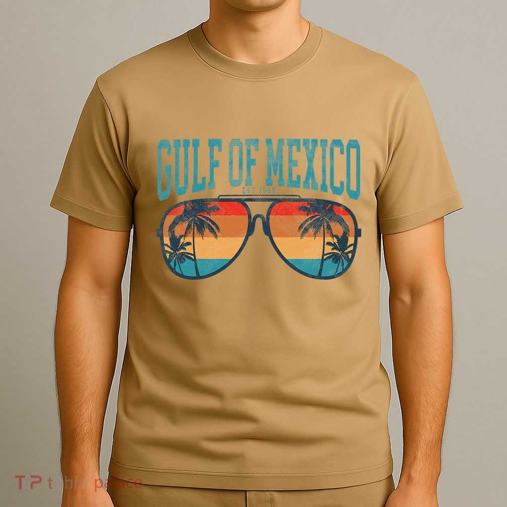 Gulf Of Mexico Beach Palms Summer Shader T-Shirt