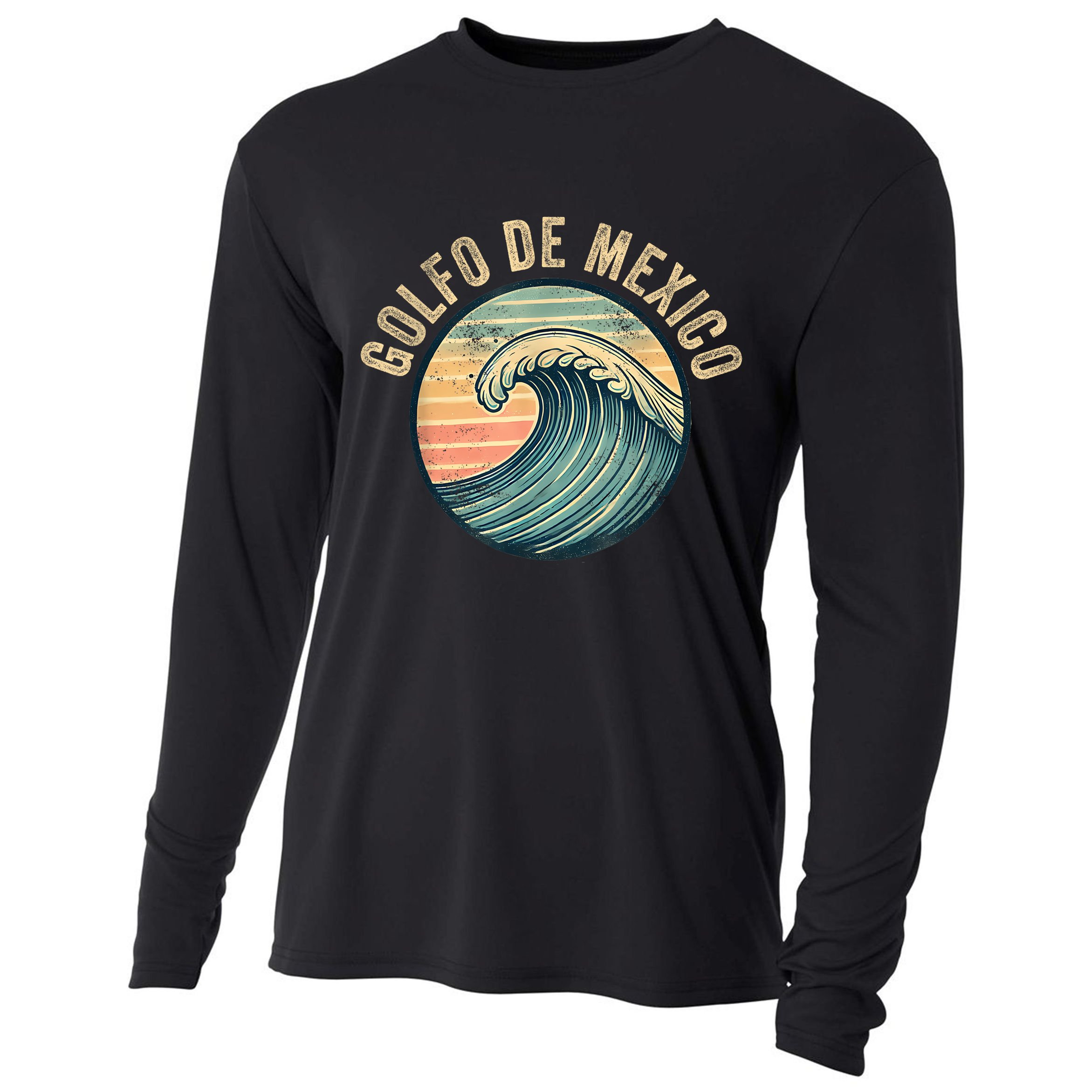 Golfo Of Mexico Souvenir Cooling Performance Long Sleeve Crew