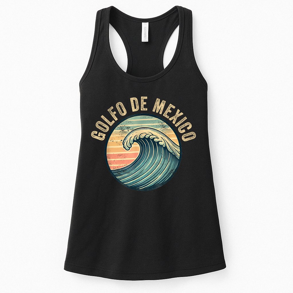 Golfo Of Mexico Souvenir Womens Tank Top