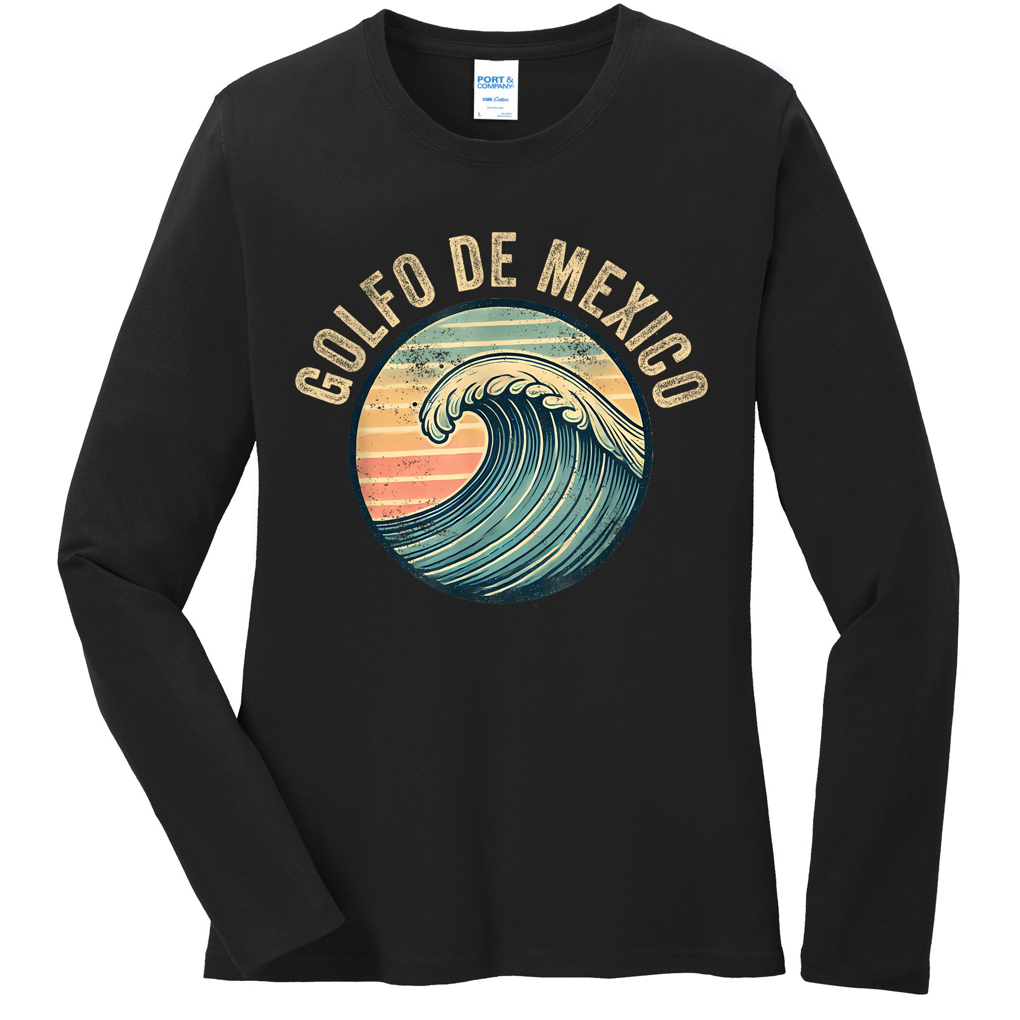Golfo Of Mexico Souvenir Ladies Long Sleeve Shirt