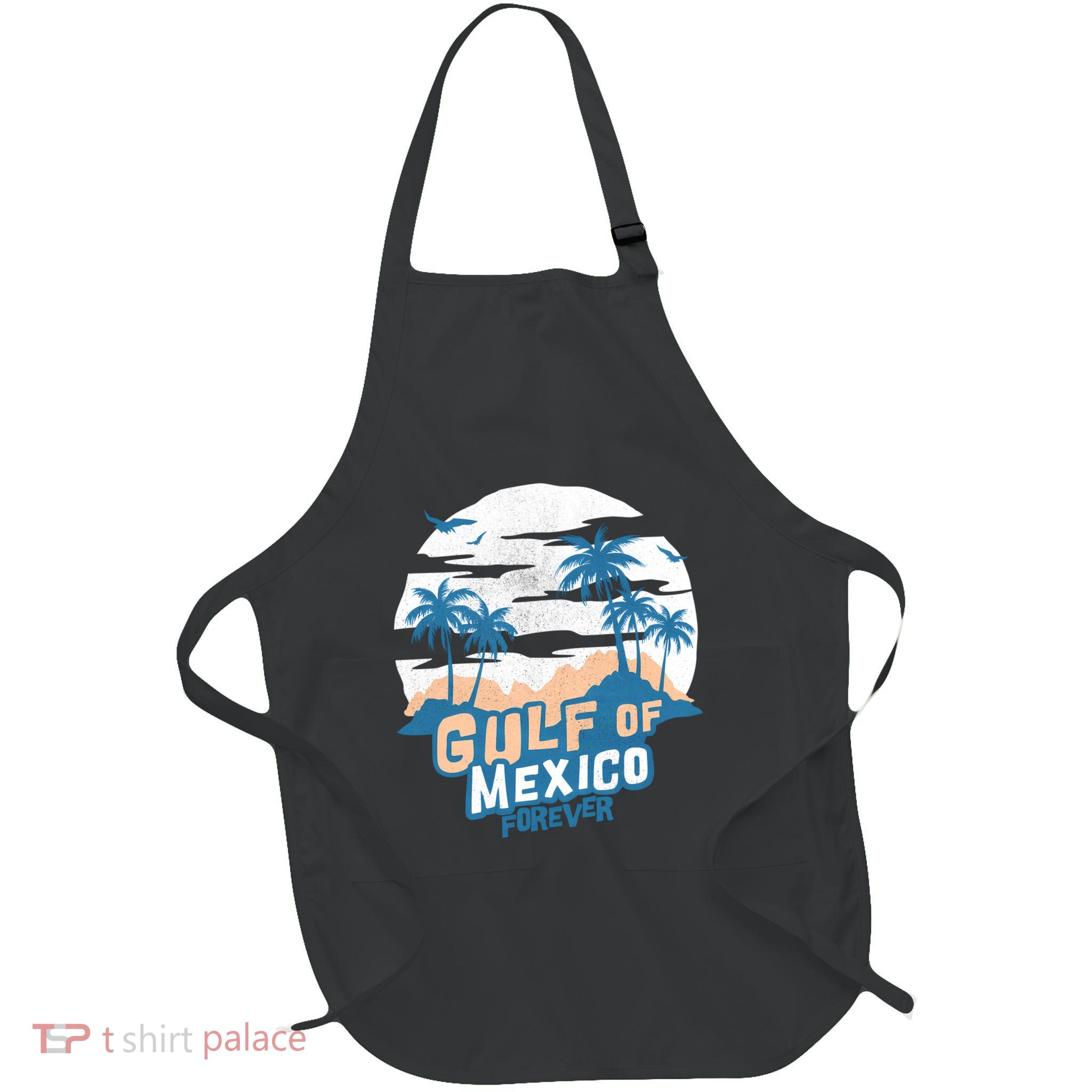 Gulf Of Mexico Forever Long Sleeve Full-Length Apron With Pockets