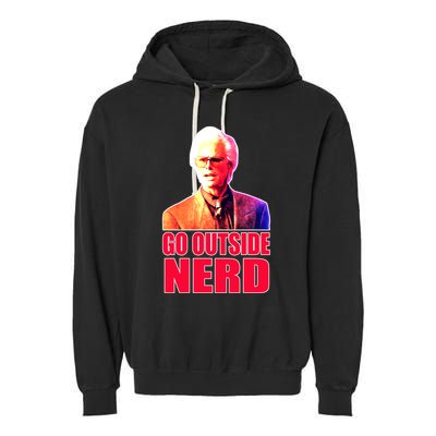 Go Outside Nerd Baby Billy Chirps Garment-Dyed Fleece Hoodie