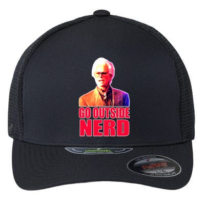 Go Outside Nerd Baby Billy Chirps Flexfit Unipanel Trucker Cap