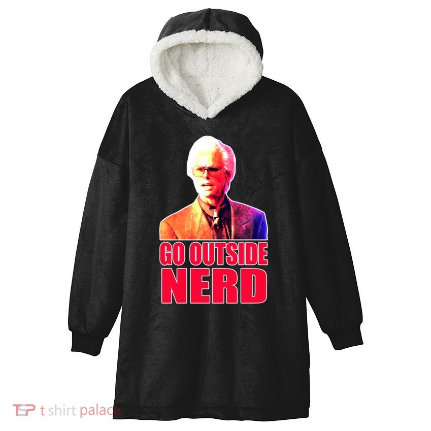 Go Outside Nerd Baby Billy Chirps Hooded Wearable Blanket