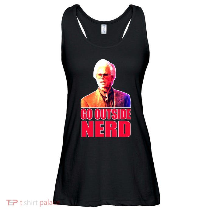 Go Outside Nerd Baby Billy Chirps Ladies Essential Flowy Tank