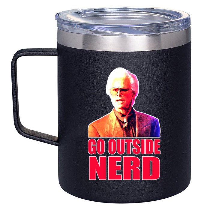 Go Outside Nerd Baby Billy Chirps 12oz Stainless Steel Coffee Mug