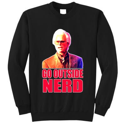 Go Outside Nerd Baby Billy Chirps Tall Sweatshirt