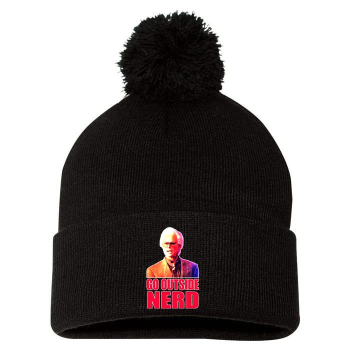 Go Outside Nerd Baby Billy Chirps Pom Pom 12in Knit Beanie
