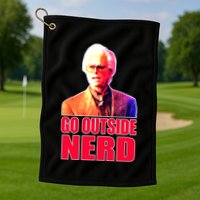 Go Outside Nerd Baby Billy Chirps Golf Towel