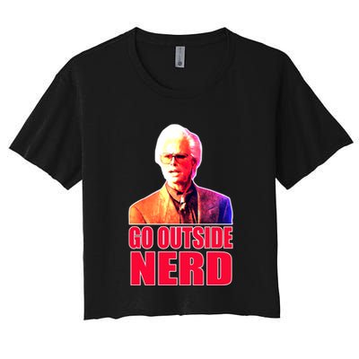Go Outside Nerd Baby Billy Chirps Crop Top
