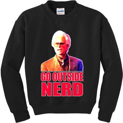 Go Outside Nerd Baby Billy Chirps Kids Sweatshirt