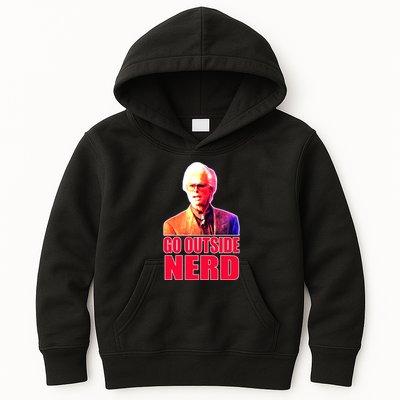 Go Outside Nerd Baby Billy Chirps Kids Hoodie