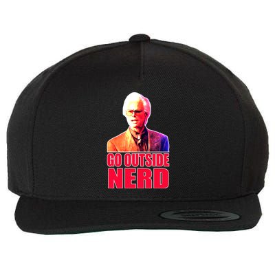 Go Outside Nerd Baby Billy Chirps Wool Snapback Cap