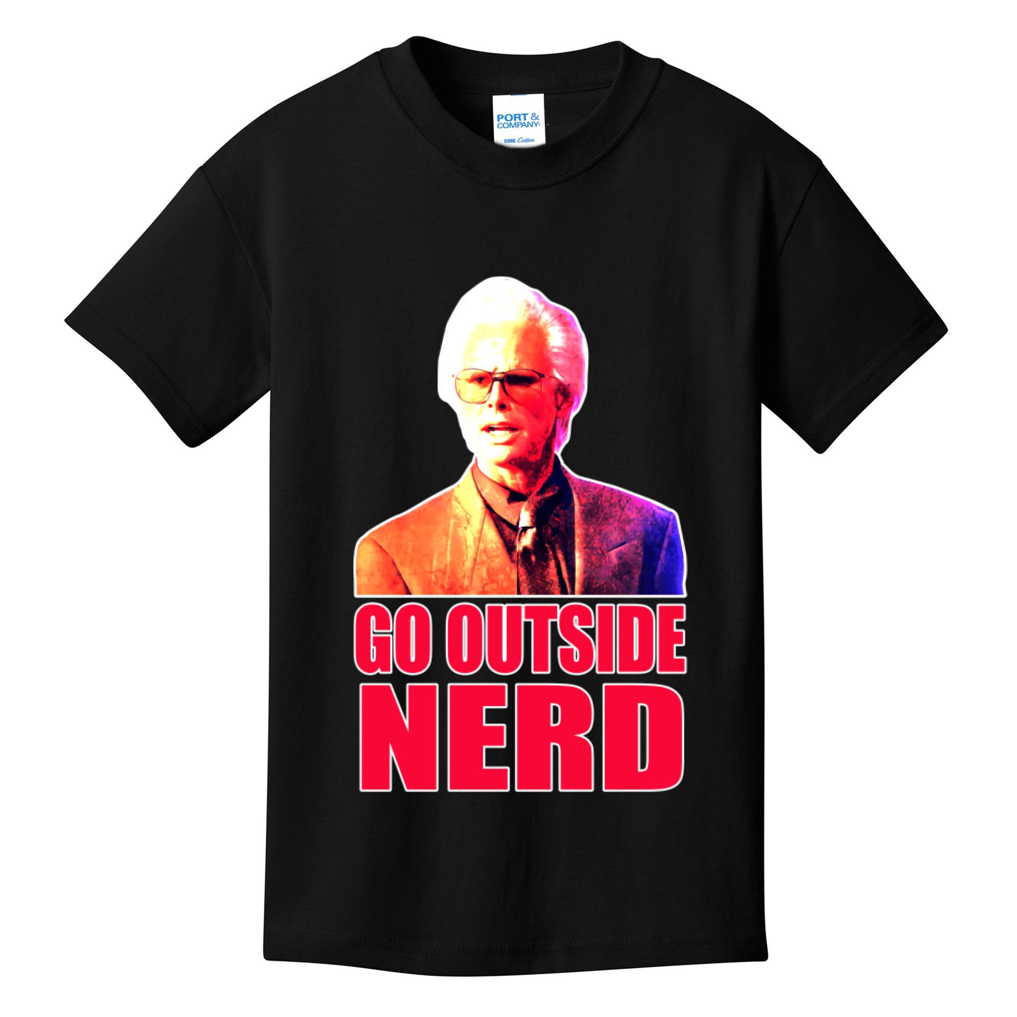 Go Outside Nerd Baby Billy Chirps Kids T-Shirt