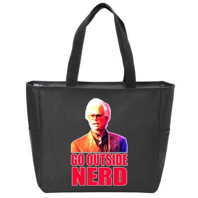 Go Outside Nerd Baby Billy Chirps Zip Tote Bag