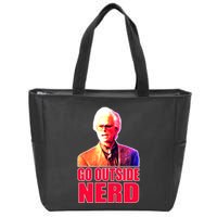 Go Outside Nerd Baby Billy Chirps Zip Tote Bag