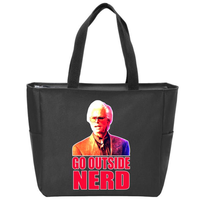 Go Outside Nerd Baby Billy Chirps Zip Tote Bag
