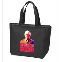 Go Outside Nerd Baby Billy Chirps Zip Tote Bag