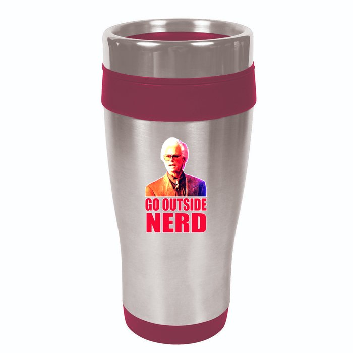 Go Outside Nerd Baby Billy Chirps 16oz Travel Tumbler