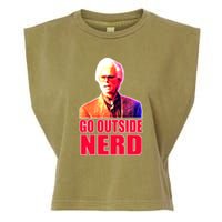 Go Outside Nerd Baby Billy Chirps Garment-Dyed Women's Muscle Tee