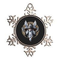 God Odin Norse Viking Warrior Nordic Pagan Metallic Star Ornament