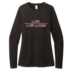 God One Nation Under God Patriotic For Christian Meaningful Gift Womens CVC Long Sleeve Shirt