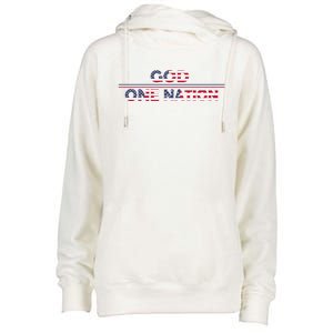 God One Nation Under God Patriotic For Christian Meaningful Gift Womens Funnel Neck Pullover Hood