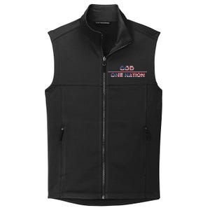 God One Nation Under God Patriotic For Christian Meaningful Gift Collective Smooth Fleece Vest