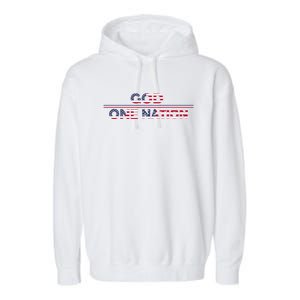 God One Nation Under God Patriotic For Christian Meaningful Gift Garment-Dyed Fleece Hoodie