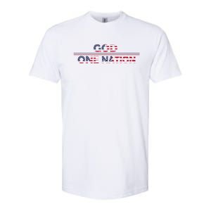 God One Nation Under God Patriotic For Christian Meaningful Gift Softstyle CVC T-Shirt