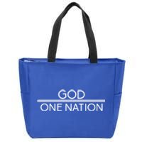 God One Nation Under God Patriotic For Christian Gift Zip Tote Bag