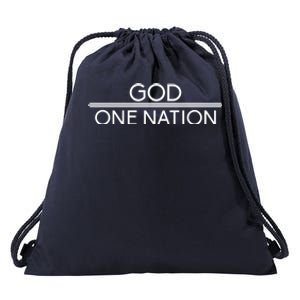 God One Nation Under God Patriotic For Christian Gift Drawstring Bag