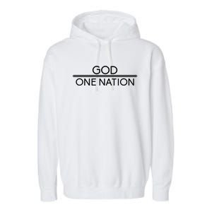 God One Nation Under God Patriotic For Christian Gift Garment-Dyed Fleece Hoodie